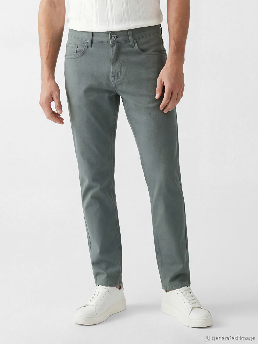 بنطلون تشينو رجالي بقصة ضيقة-1