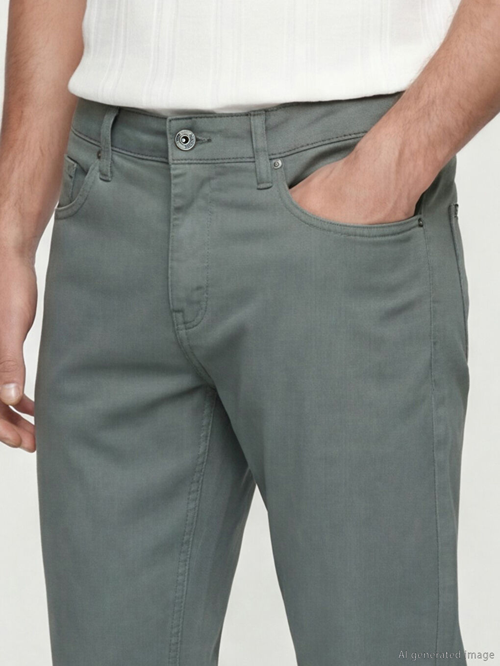 بنطلون تشينو رجالي بقصة ضيقة-2