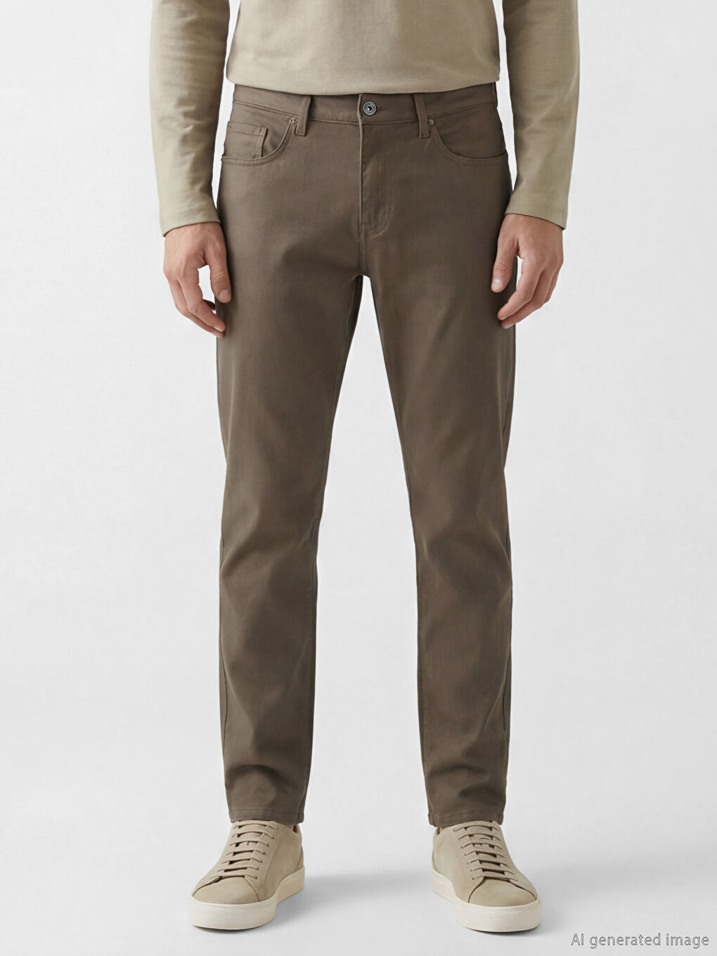 بنطلون تشينو رجالي بقصة ضيقة-1