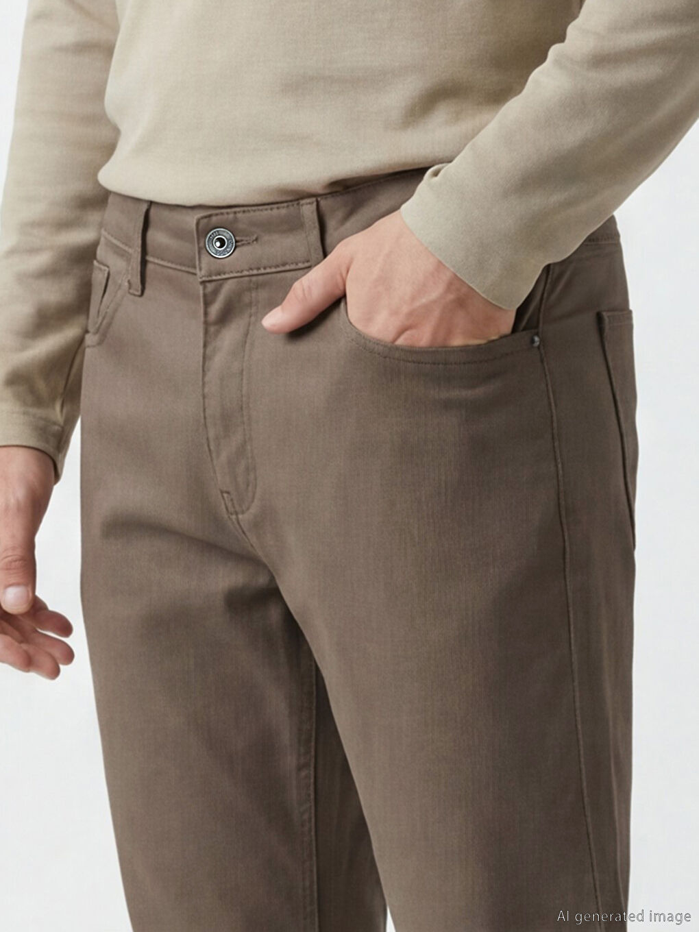 بنطلون تشينو رجالي بقصة ضيقة-2