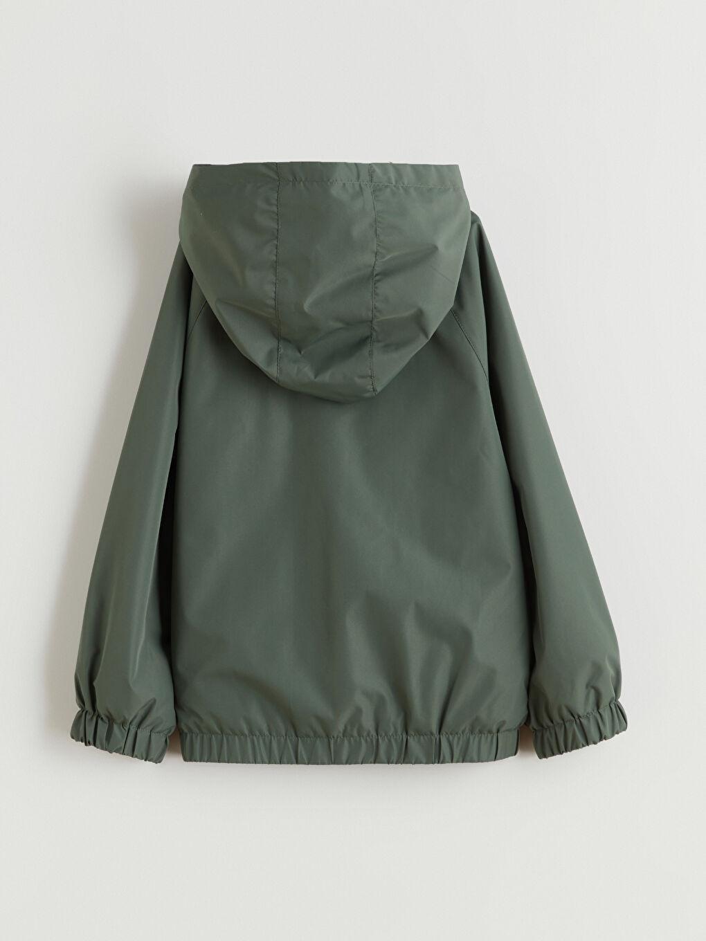 Yeşil Su İtici Kapüşonlu Erkek Çocuk Mont-3