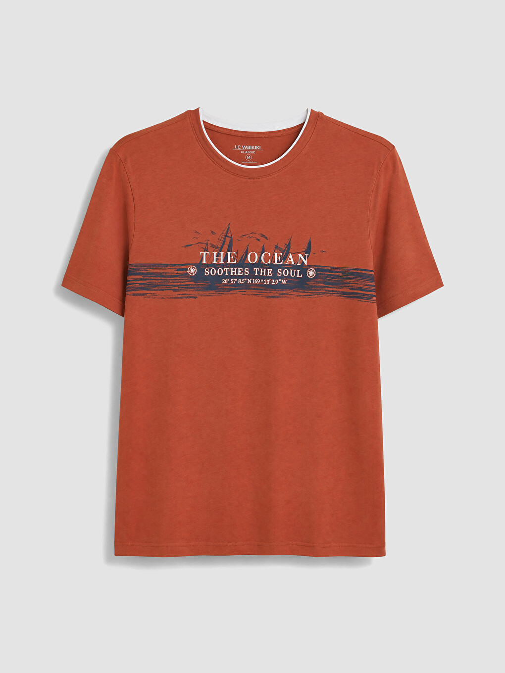 Crew Neck Printed Men's T-shirt-3