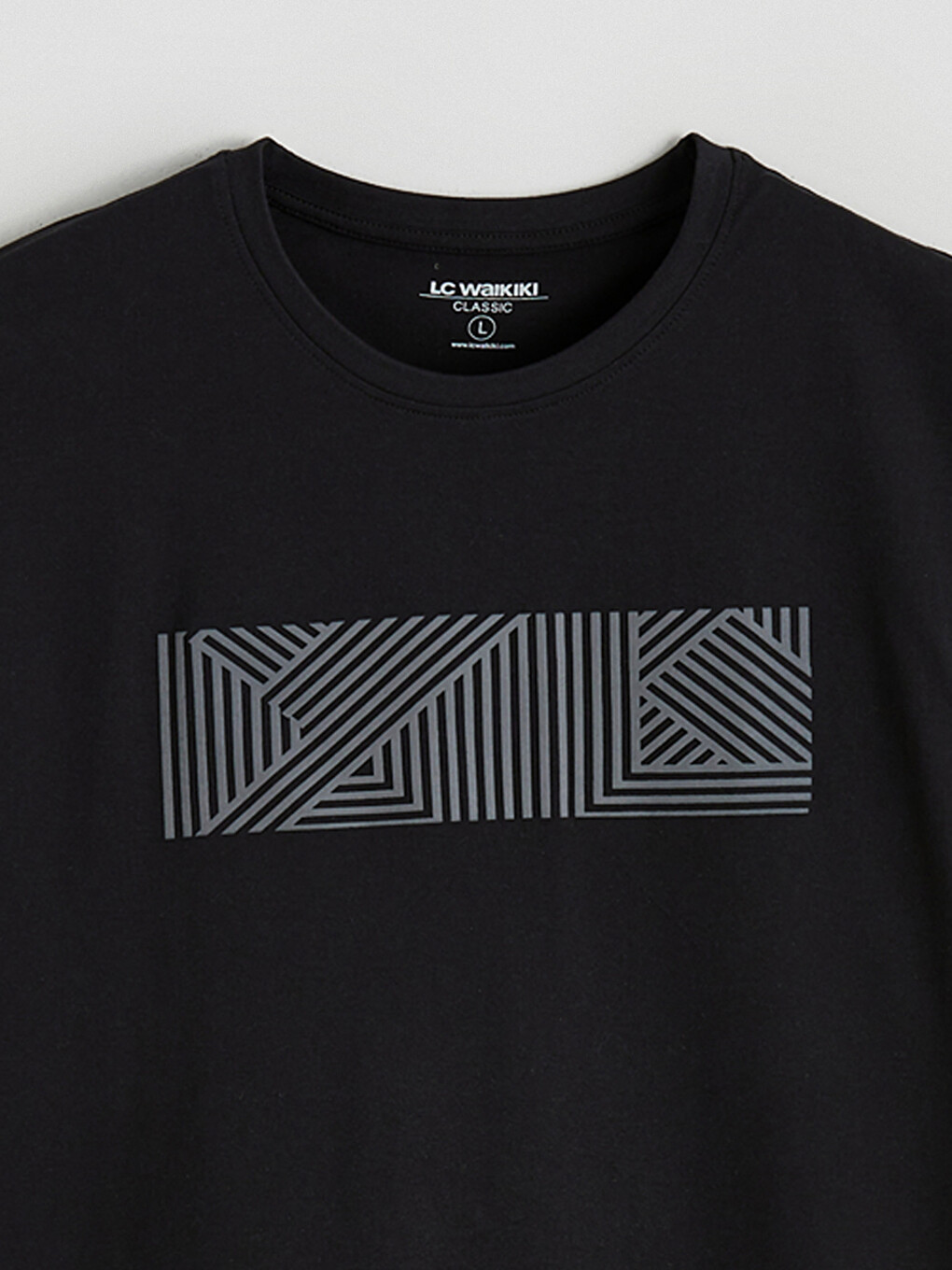 Crew Neck Printed Men's Jersey T-shirt-5