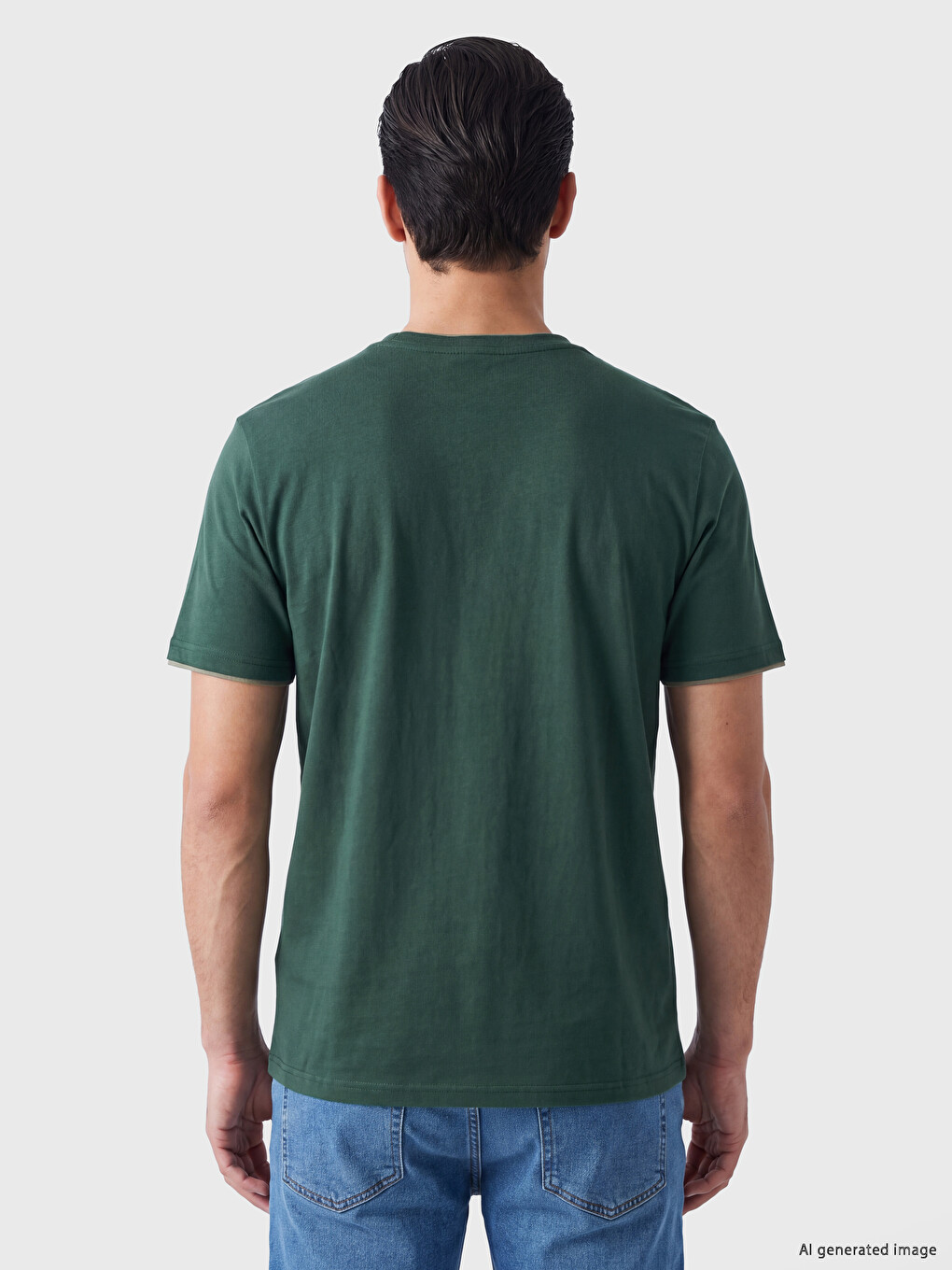 Regular Fit Crew Neck Printed Men's T-shirt-3