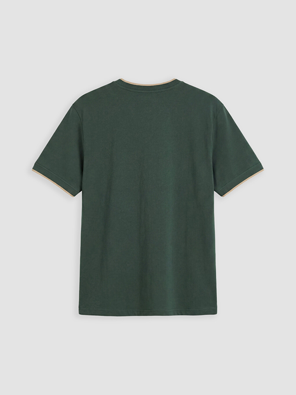 Yeşil Regular Fit Bisiklet Yaka Baskılı Erkek Tişört-3