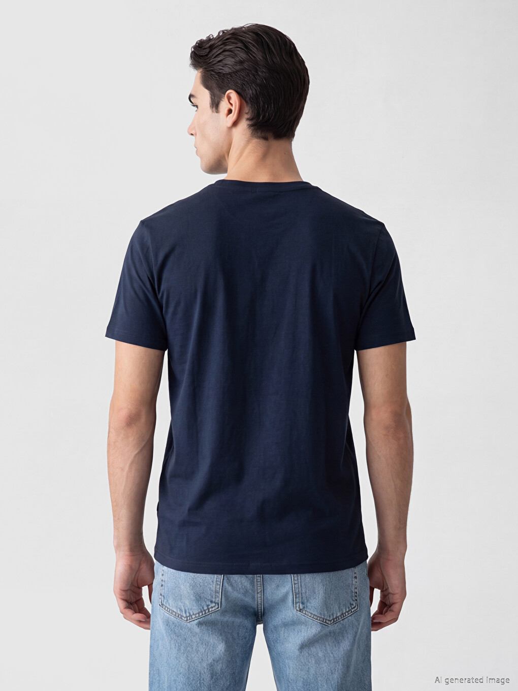 Tricou Bleumarin Bărbat-2