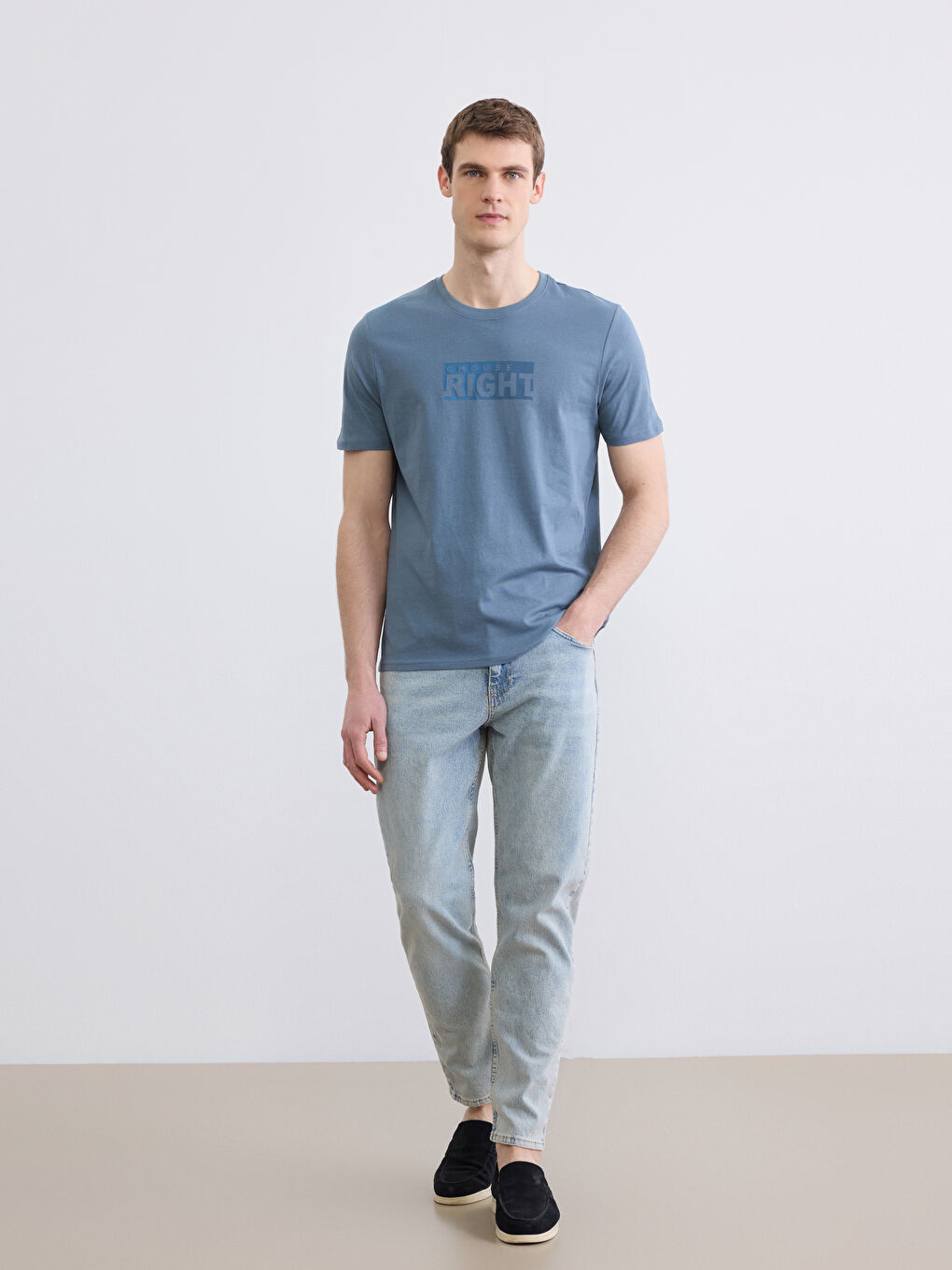 Man INDIGO T-Shirt-1
