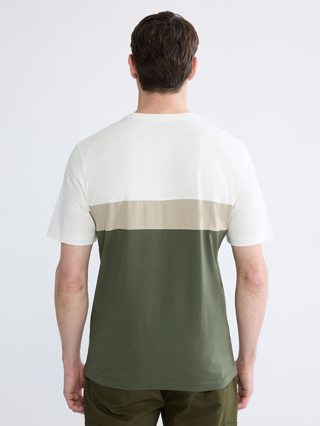 Men's Color-Block Crewneck T-Shirt-3