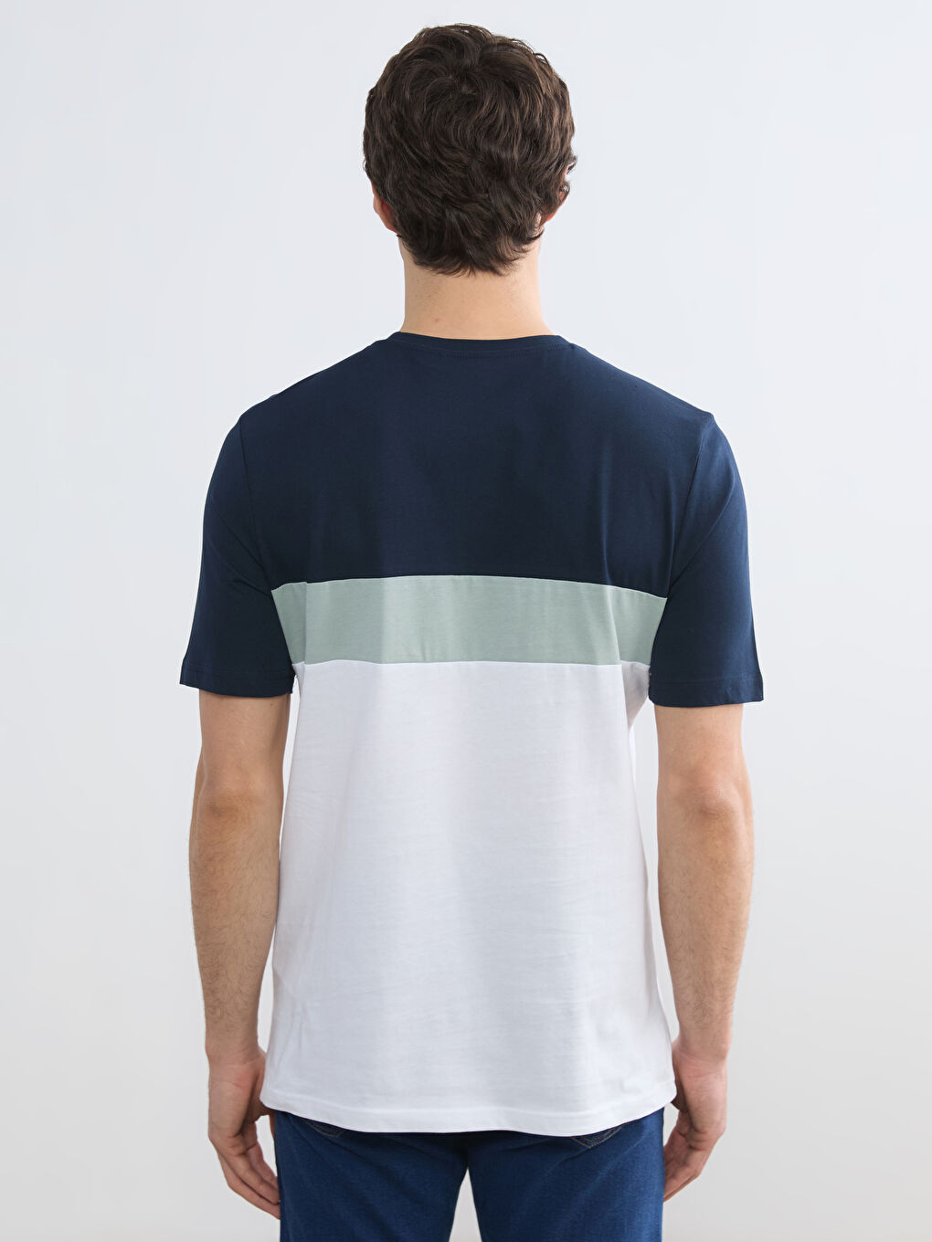 تیشێرت یه‌خه‌ خڕ قوماشی دوو یان سێ ڕەنگی زەق جێرسی بۆ پیاوان-3