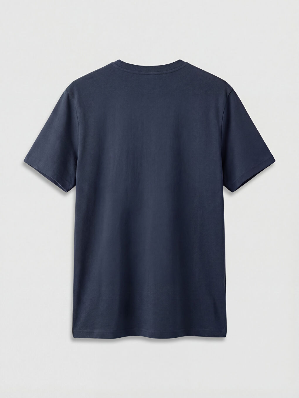 Loose Fit Bisiklet Yaka Baskılı Penye Erkek Tişört-1