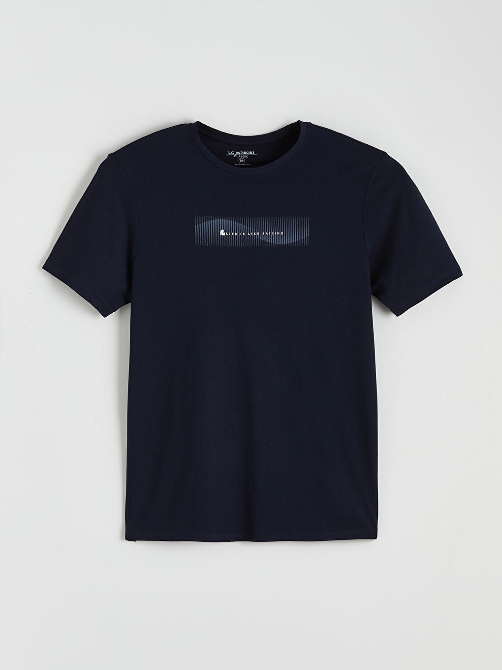 Crew Neck Printed Jersey Men's T-Shirt-4