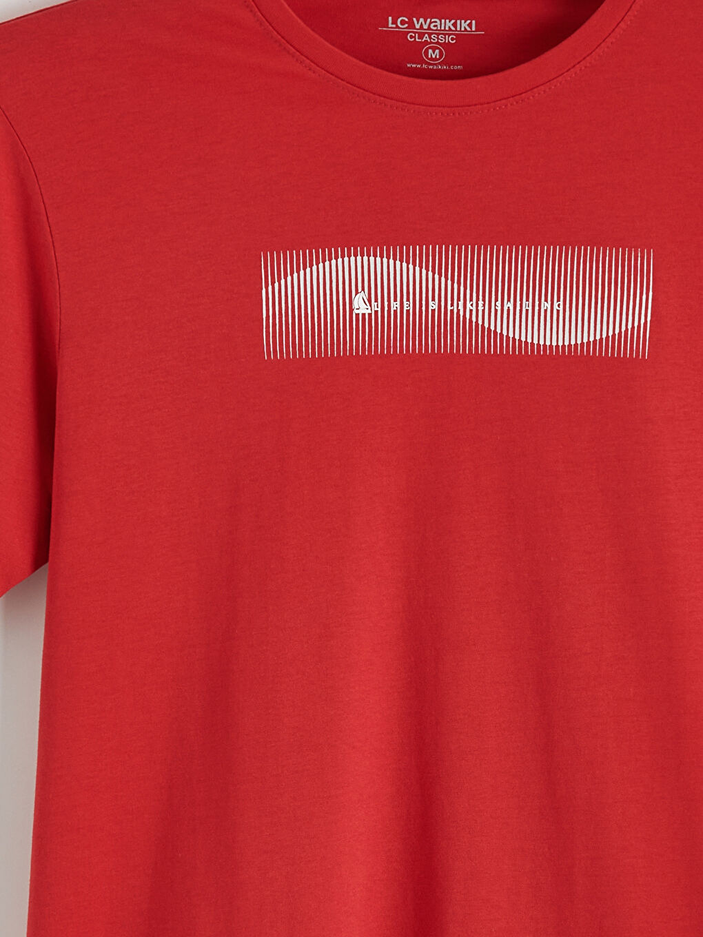 Crew Neck Printed Jersey Men's T-Shirt-5