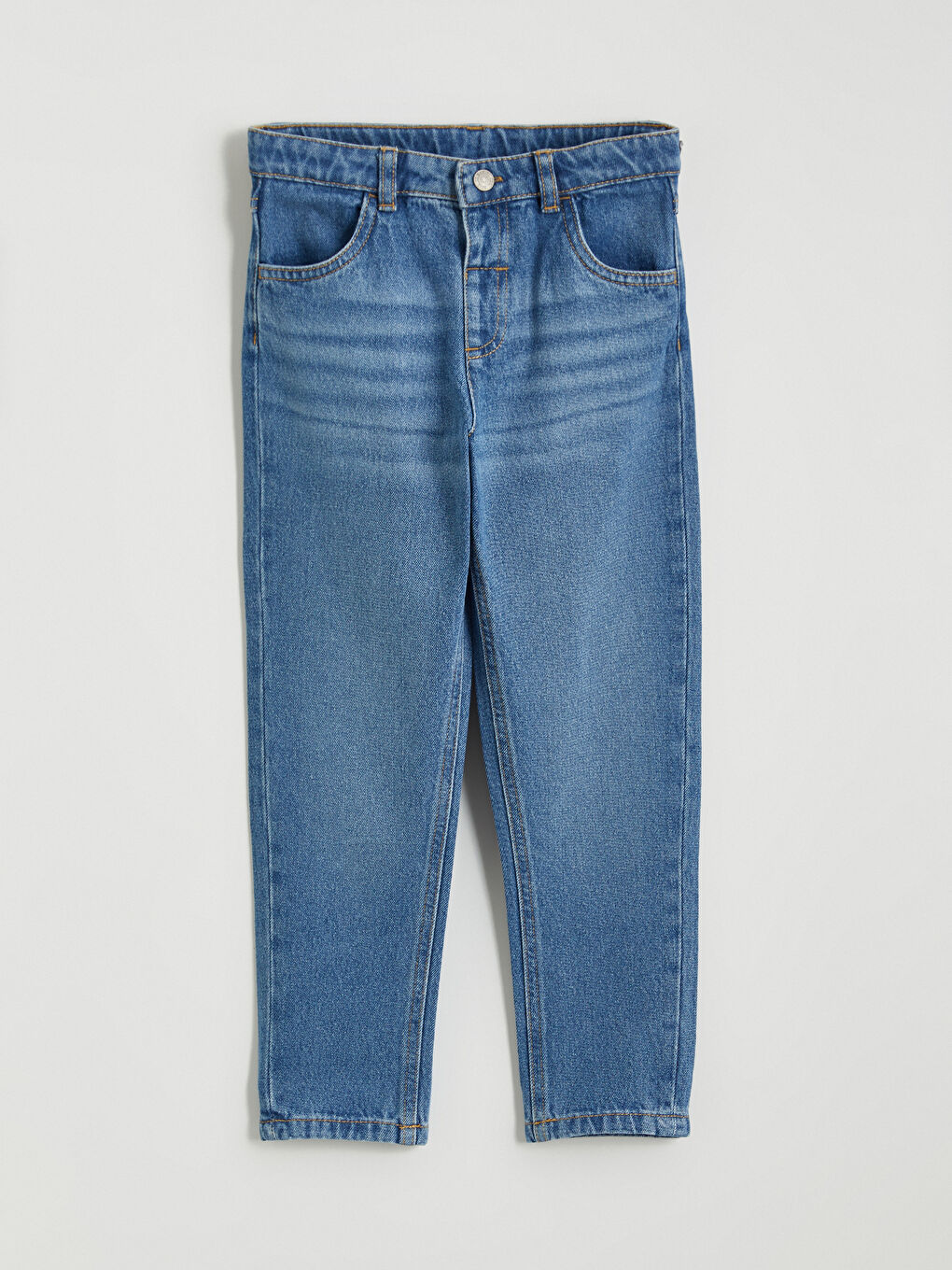 ბიჭების რეგულარული ზომის ჯინსის შარვალი