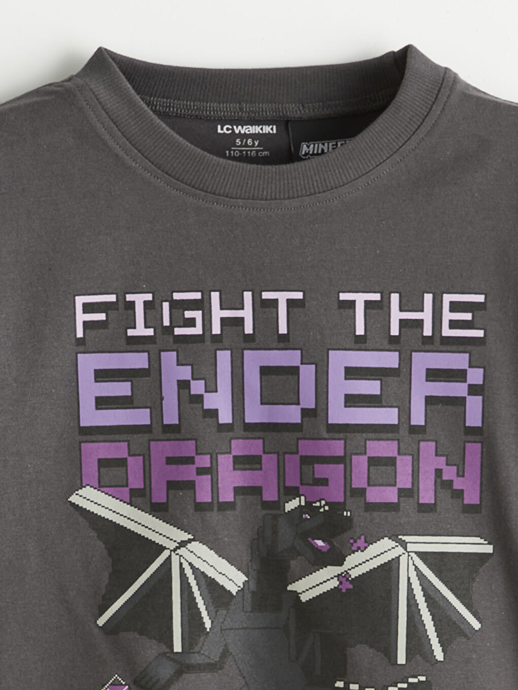 Bej Erkek Çocuk Minecraft Baskılı Tişört 2'li-2