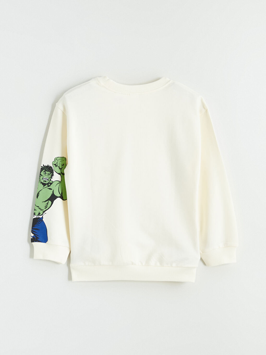 Bej Marvel Comics Baskılı Erkek Çocuk Sweatshirt-1