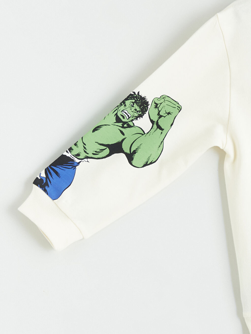 Bej Marvel Comics Baskılı Erkek Çocuk Sweatshirt ve Eşofman Alt-3