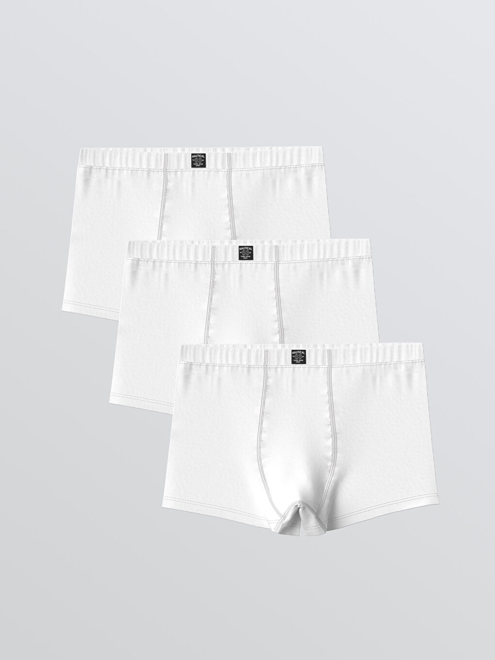 Beyaz Erkek Çocuk Boxer 3'lü