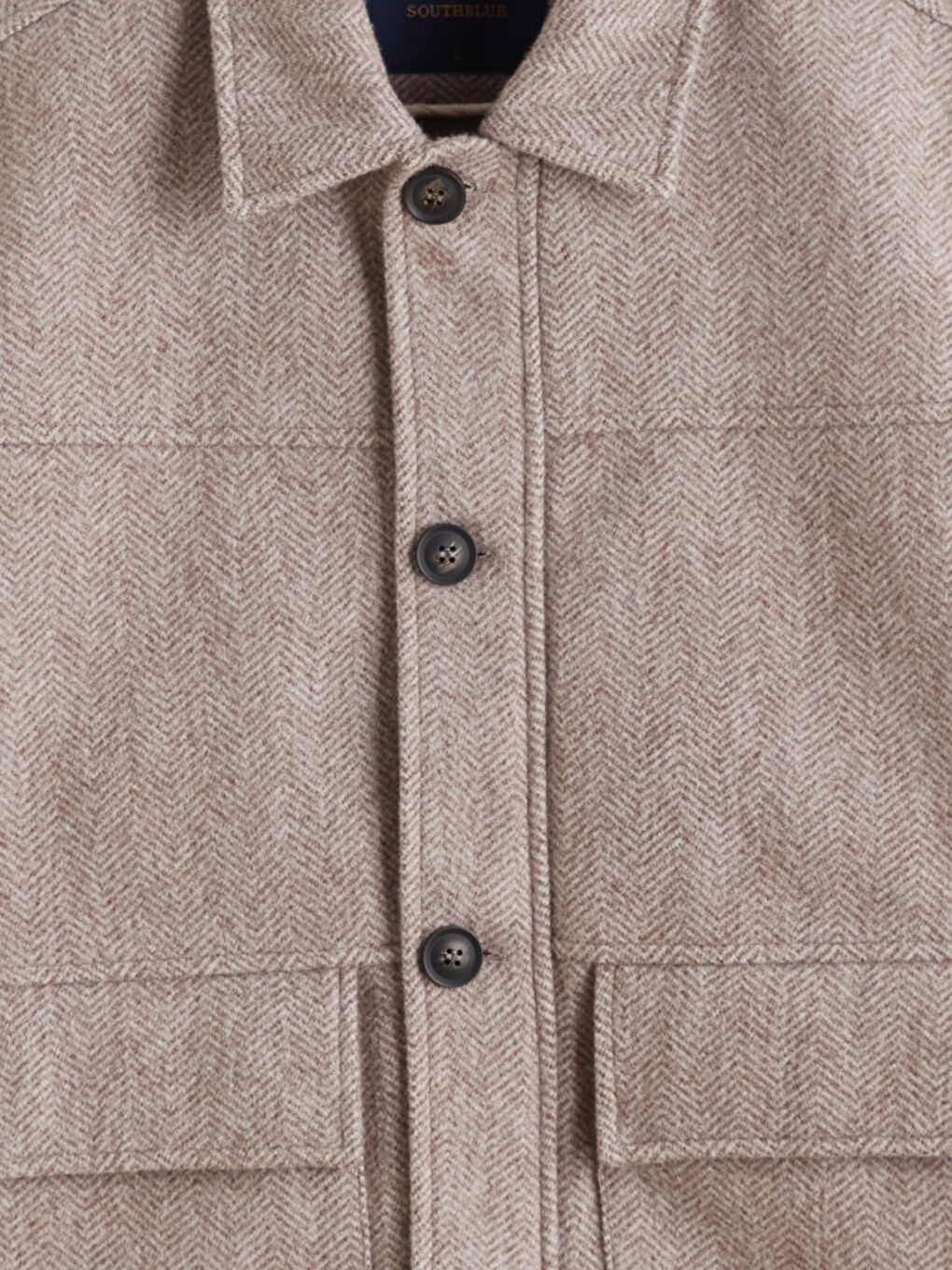 Bej Standart Kalıp Erkek Kaşe Mont-7