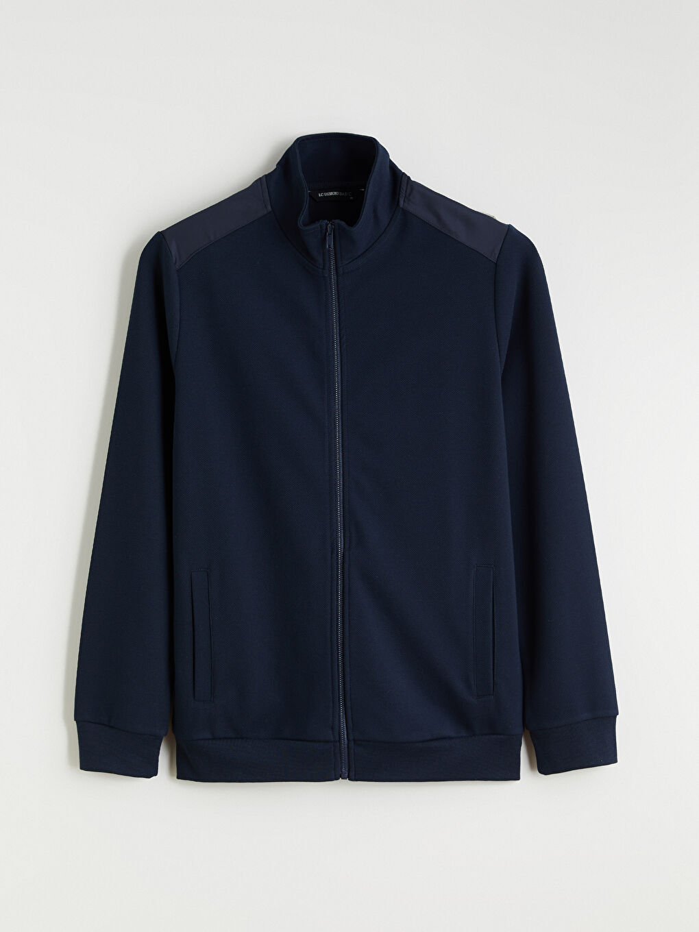 Men's stand-up collar zip-up sweatshirt-5