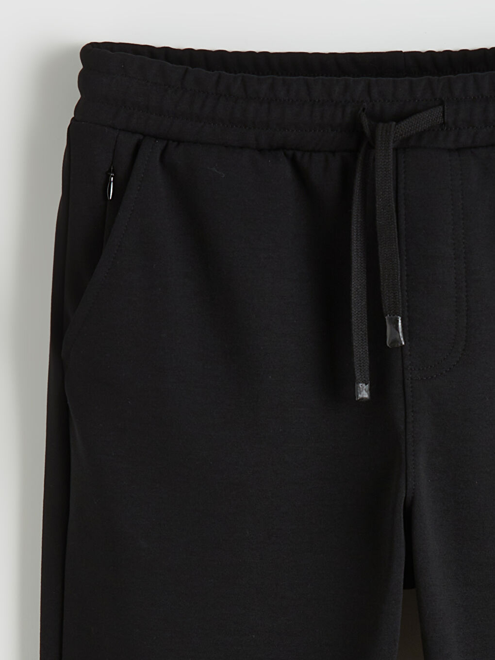 Siyah Rahat Kalıp Erkek Eşofman Altı-1