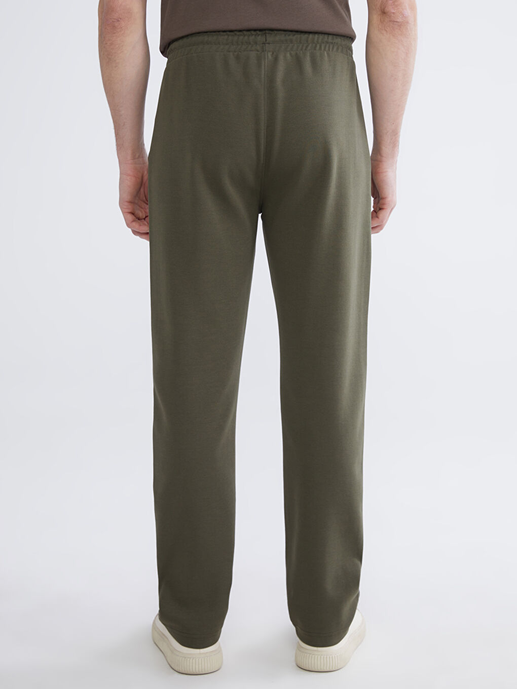 Haki Rahat Kalıp Erkek Eşofman Altı-3