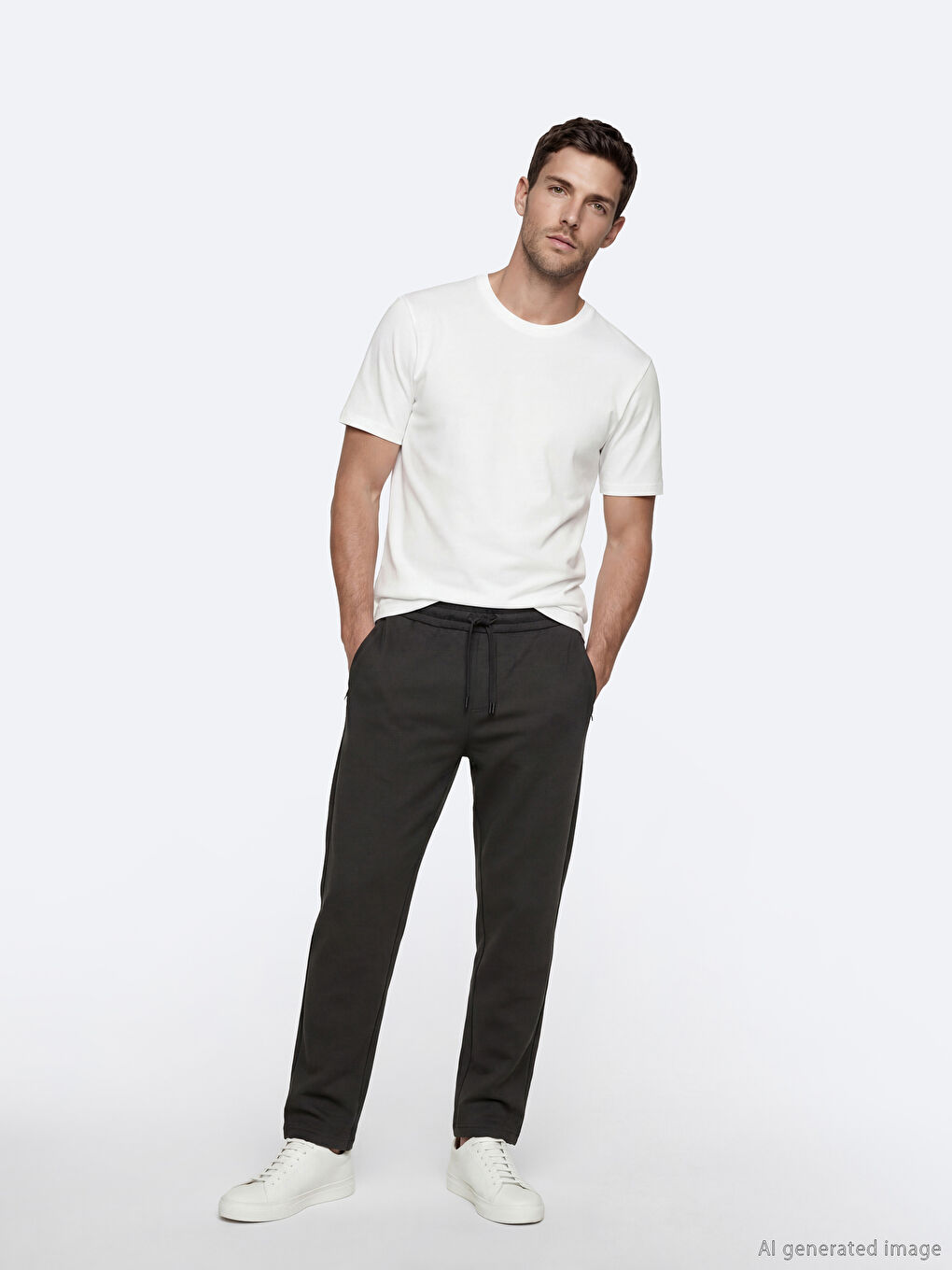 Antrasit Rahat Kalıp Erkek Eşofman Altı