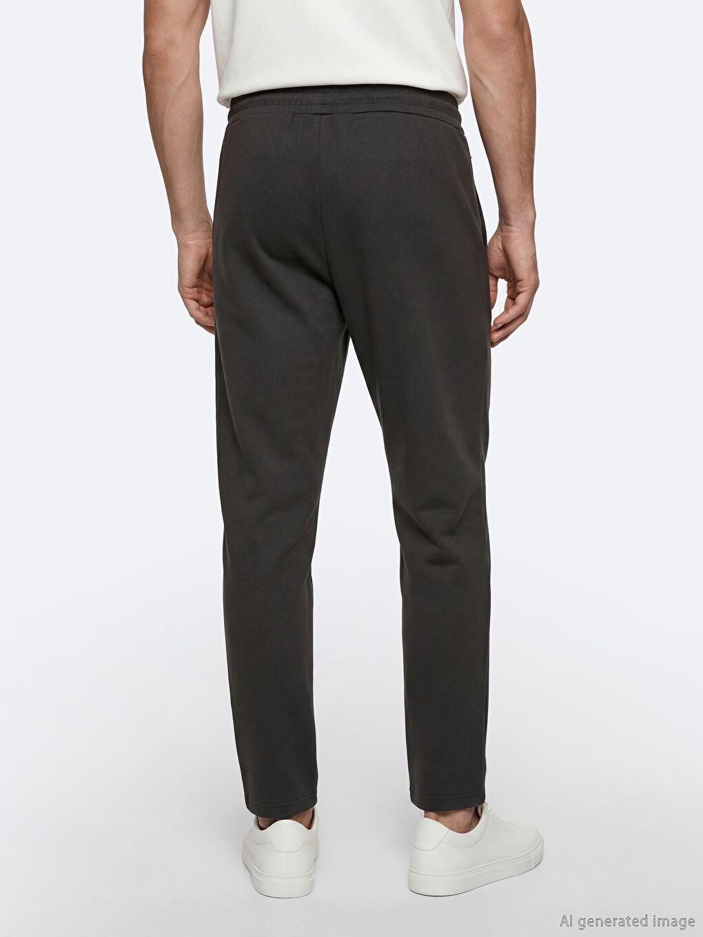 Antrasit Rahat Kalıp Erkek Eşofman Altı-2