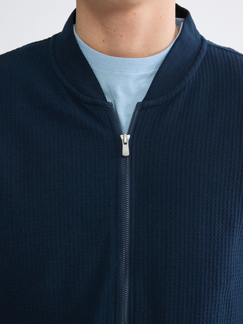 Men's Zip-Up Varsity Sweatshirt-2