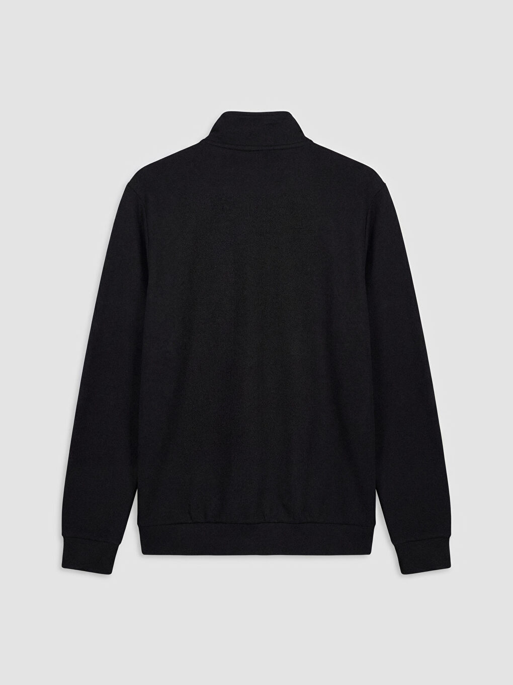 Мъж Черно Суитшърт с цип-1