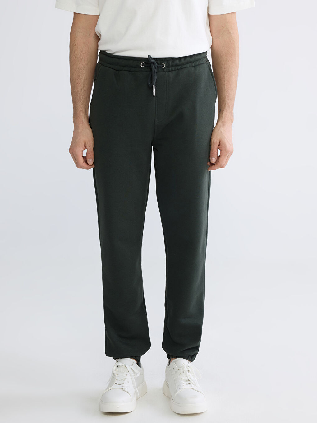 Yeşil Standart Kalıp Erkek Jogger Eşofman Altı-1