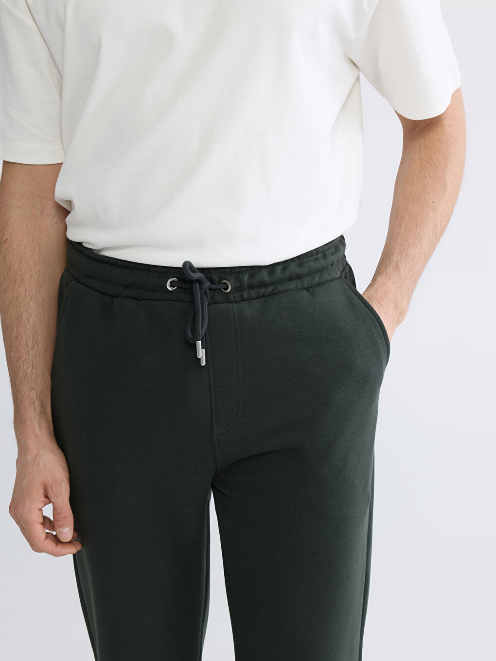 Yeşil Standart Kalıp Erkek Jogger Eşofman Altı-2