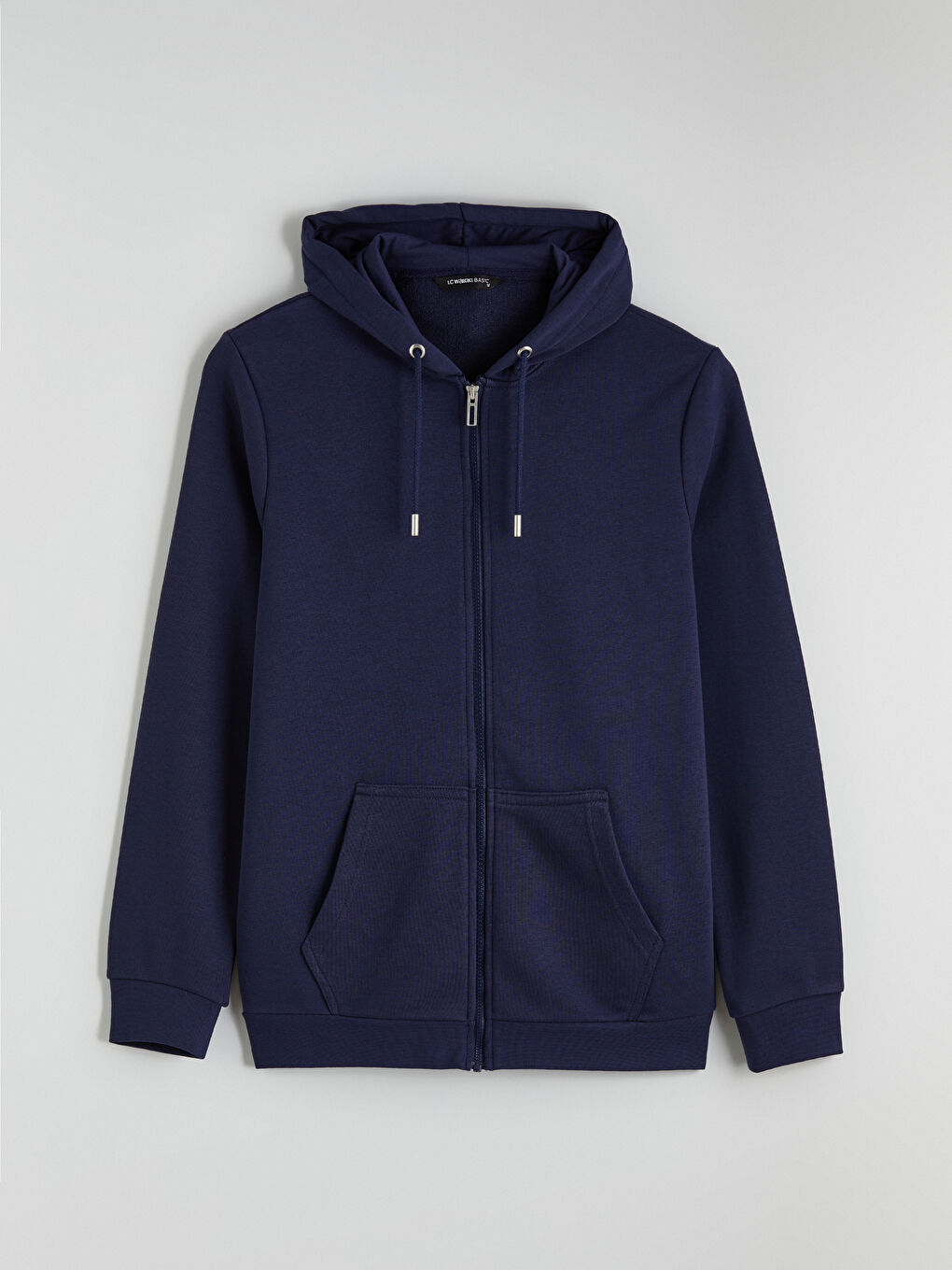 رجال سويت شيرت بسحاب بقبّ ذو طابع عادي-4