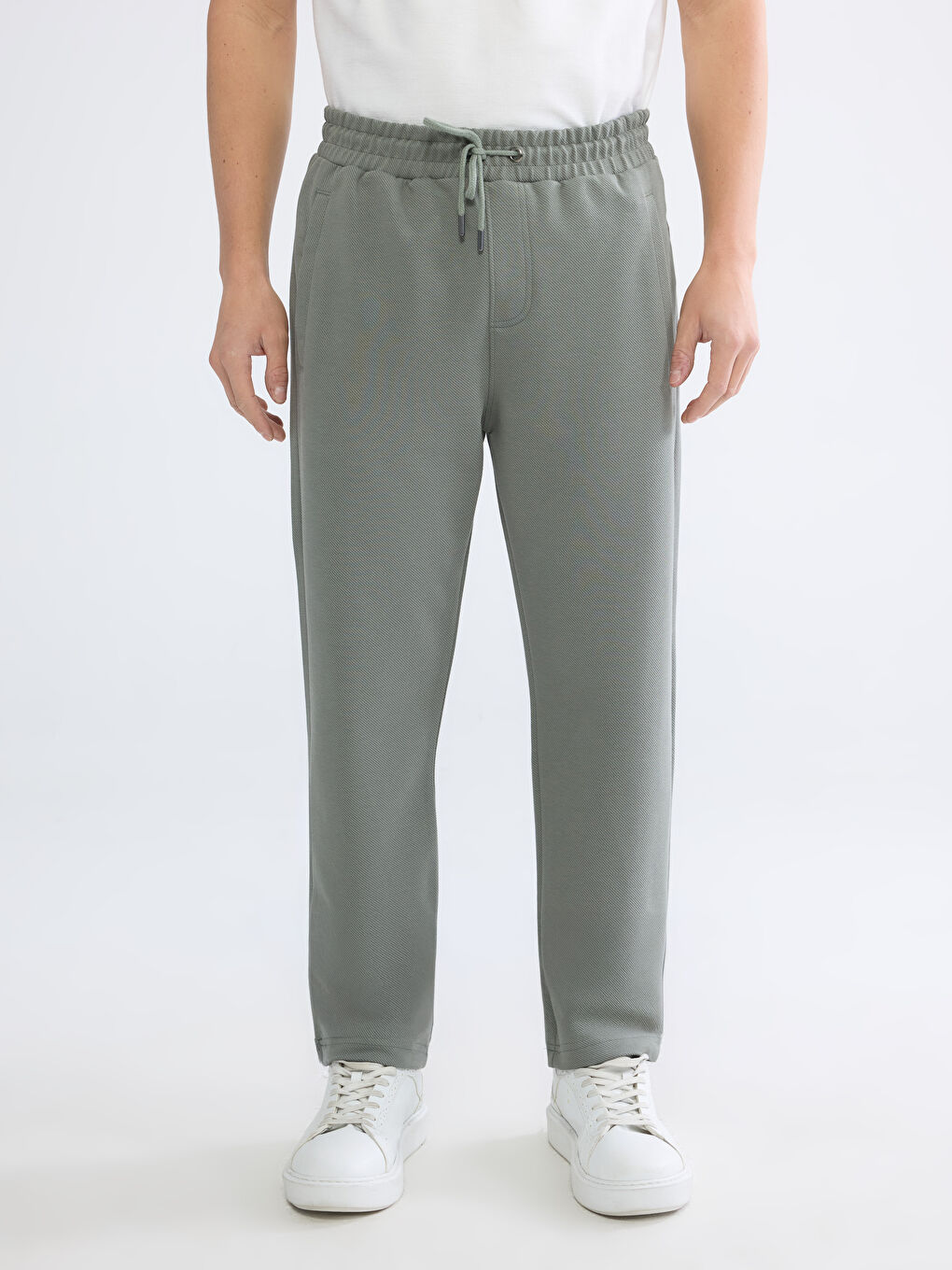 Haki Standart Kalıp Erkek Eşofman Altı-2