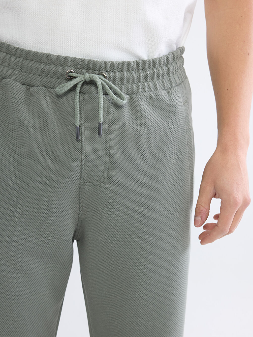 Haki Standart Kalıp Erkek Eşofman Altı-3