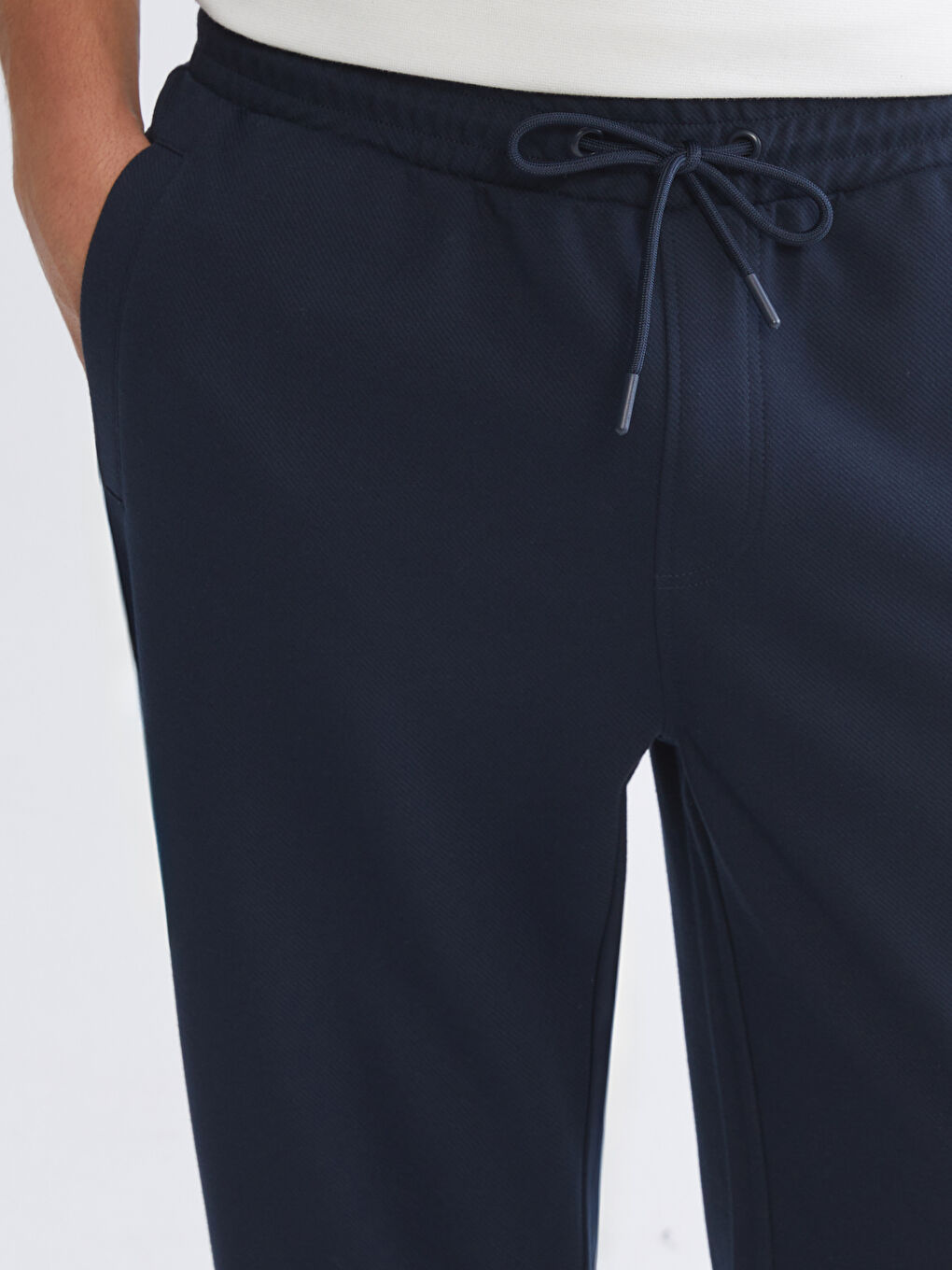 Lacivert Standart Kalıp Erkek Eşofman Altı-4