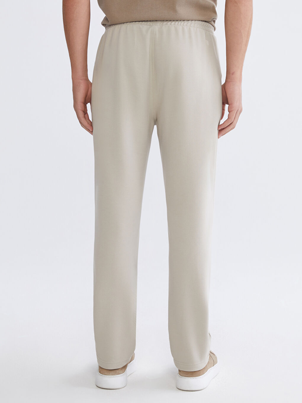 Bej Standart Kalıp Erkek Eşofman Altı-6