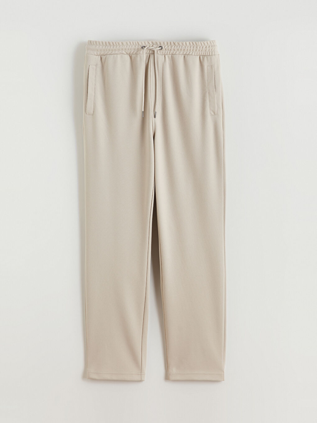 Bej Standart Kalıp Erkek Eşofman Altı-8