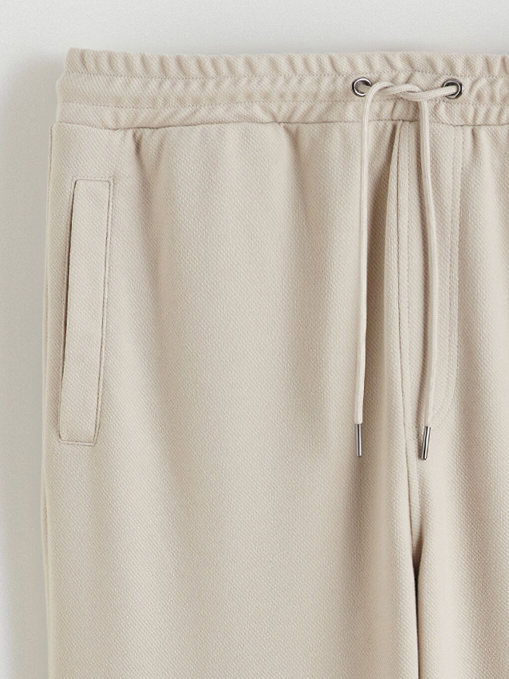 Bej Standart Kalıp Erkek Eşofman Altı-9