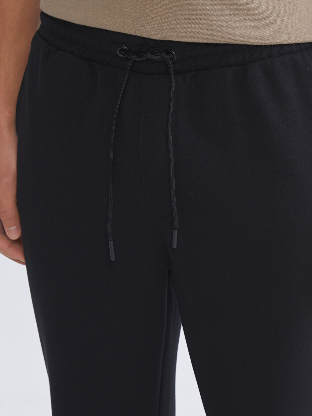 Siyah Standart Kalıp Erkek Eşofman Altı-4