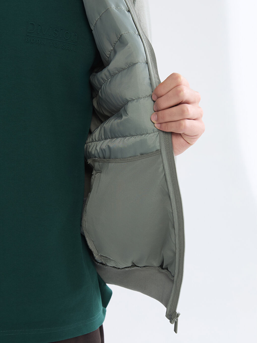 Чоловік ХАКІ Пальто-3