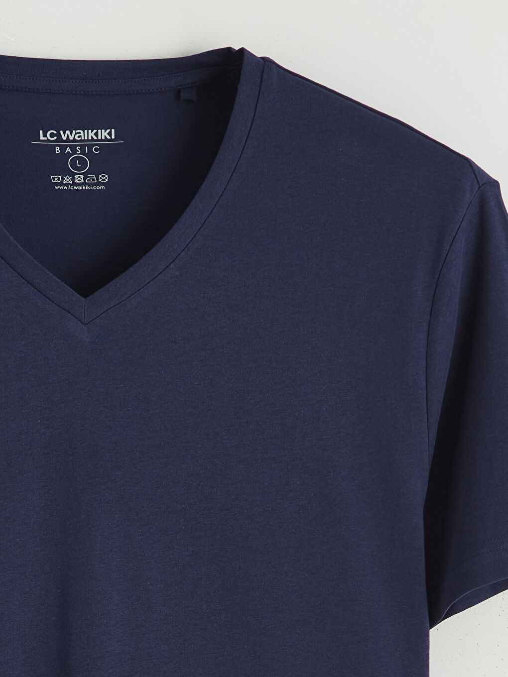 V-Neck Short Sleeve Jersey Men's T-Shirt-6