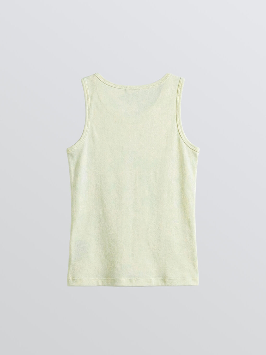 Ekru Çiçekli Kız Çocuk Atlet 2'li-2