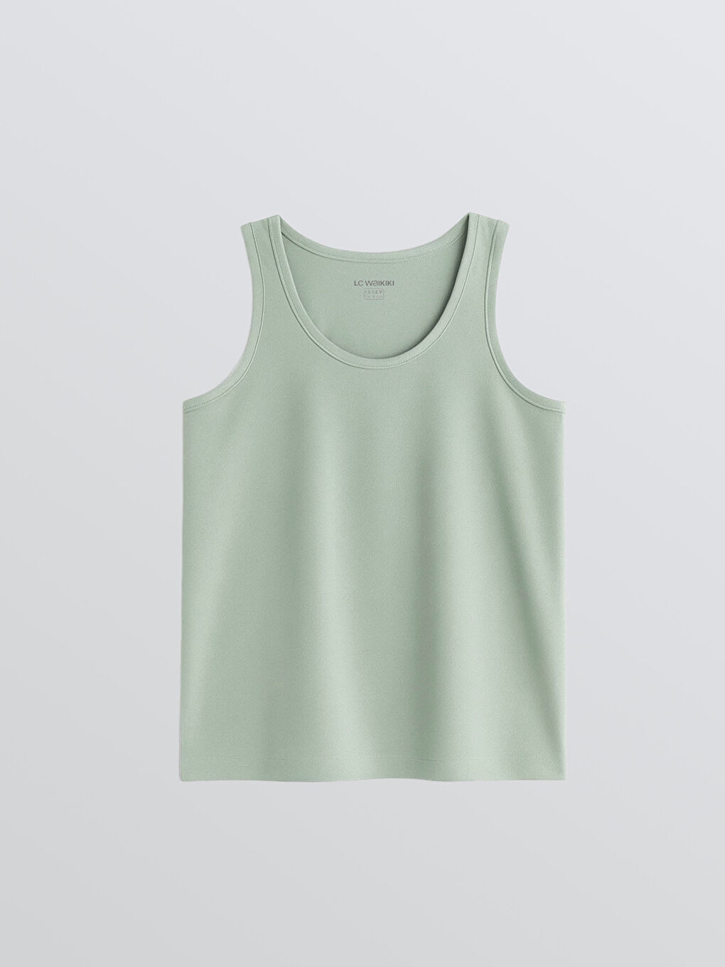 Yeşil Bisiklet Yaka Erkek Çocuk Atlet 2'li-1