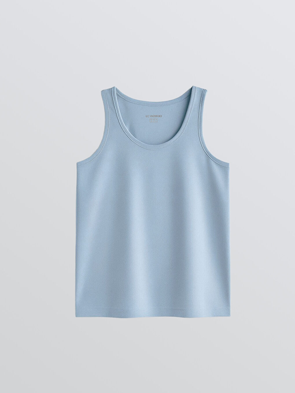 Mavi Bisiklet Yaka Erkek Çocuk Atlet 2'li-1