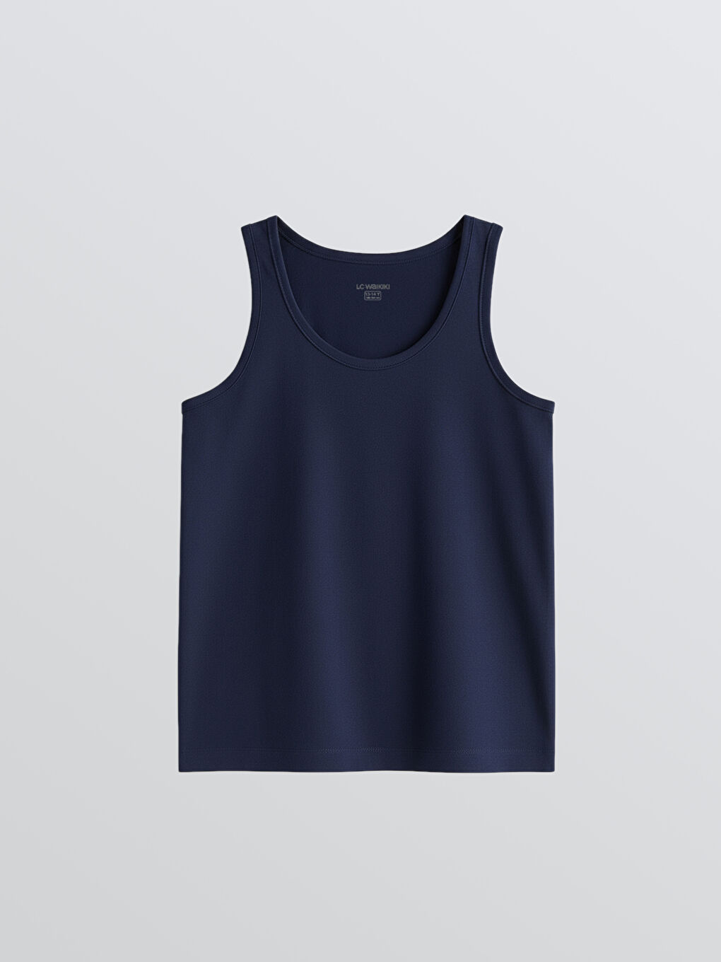 Mavi Bisiklet Yaka Erkek Çocuk Atlet 2'li-2