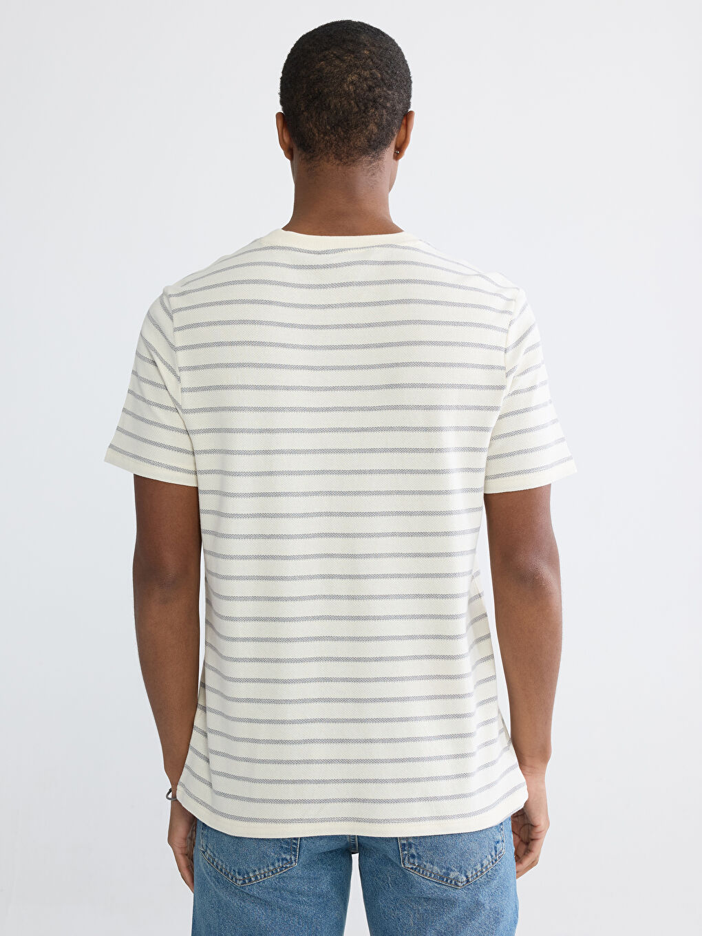 تي شيرت رمادى مختلف الدرجات رجال-3