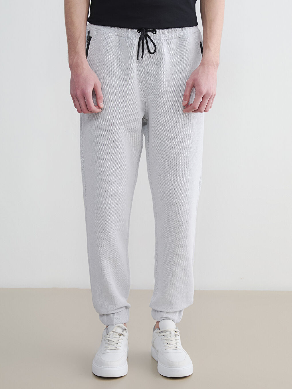 Gri Standart Kalıp Erkek Eşofman Altı-1