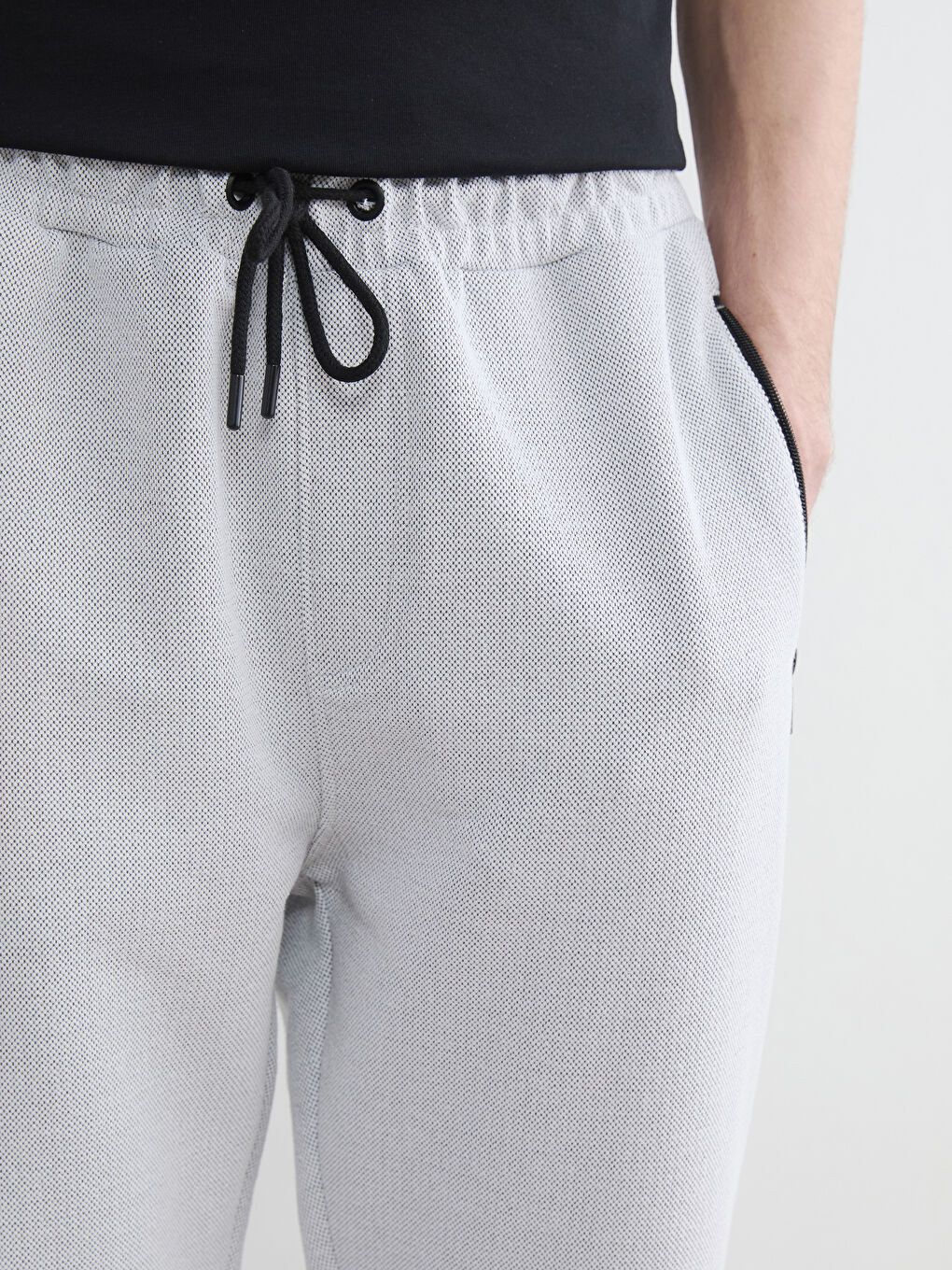 Gri Standart Kalıp Erkek Eşofman Altı-2