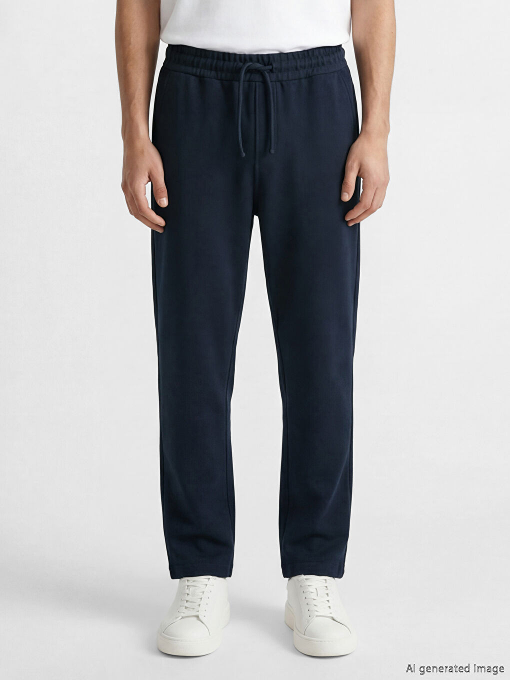 Lacivert Standart Kalıp Erkek Eşofman Altı-1