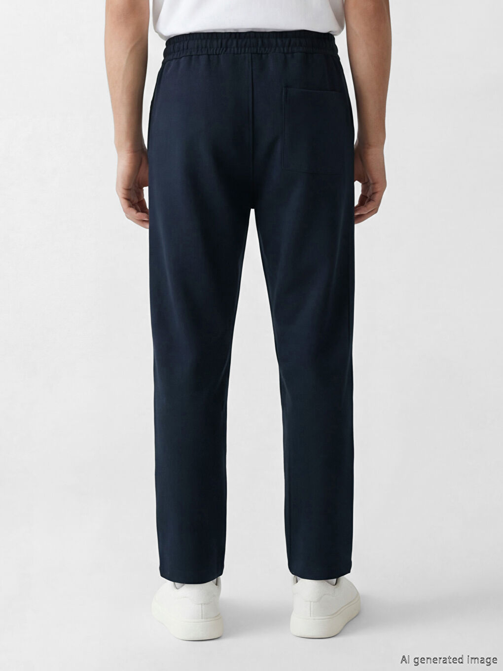 Lacivert Standart Kalıp Erkek Eşofman Altı-2